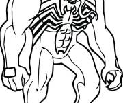Coloriage Venom portrait &agrave; impri