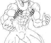 Coloriage Venom tout confiant