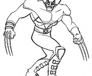 Coloriage Portrait de X-Men Héro