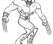 Coloriage Portrait de X-Men H&eacute;ro