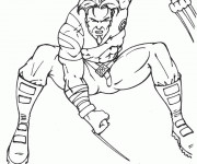 Coloriage Wolverine facile