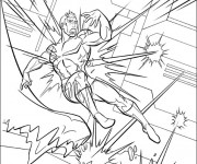 Coloriage X-Men H&eacute;ro sur ordinateur