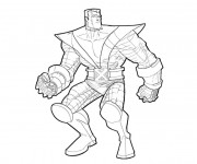 Coloriage X-Men H&eacute;ro vectoriel