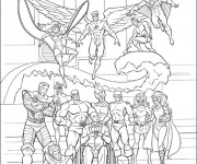 Coloriage X-Men Héros Légendaire