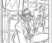 Coloriage X-Men mutant facile