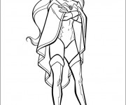 Coloriage X-Men Super H&eacute;ro en Vecteur