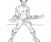 Coloriage et dessins gratuit X-Men Wolverine à imprimer