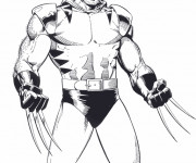 Coloriage X-Men Wolverine extraordinaire