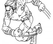Coloriage X-Men Wolverine Le Fort