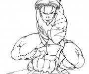 Coloriage X-Men Wolverine mutant