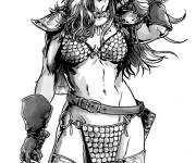 Coloriage et dessins gratuit L'amie de Xena Red Sonja à imprimer