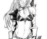 Coloriage et dessins gratuit L'elfe amie de Xena à imprimer