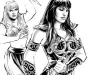 Coloriage La princesse Xena a &eacute;t&eacute; trahie