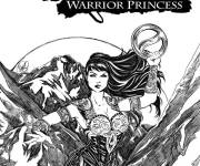 Coloriage Poster de la s&eacute;rie princesse Xena
