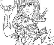 Coloriage et dessins gratuit Princesse Xena à imprimer