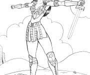 Coloriage et dessins gratuit Princesse Xena warrior à imprimer