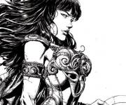 Coloriage Xena guerri&egrave;re imprimable