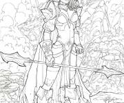 Coloriage Xena princesse en ligne