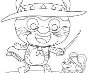 Coloriage Chat Zorro