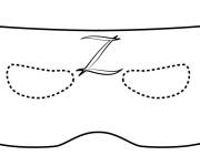 Coloriage et dessins gratuit Masque de Zorro à imprimer