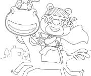Coloriage Ourson Zorro mignon