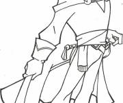 Coloriage et dessins gratuit Portrait du h&eacute;ro Zorro à imprimer