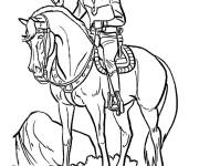 Coloriage et dessins gratuit Zorro enl&egrave;ve son chapeau à imprimer