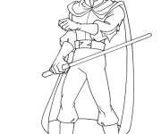 Coloriage et dessins gratuit Zorro le guerrier de la justice à imprimer