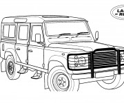 Coloriage 4 X 4 Land Rover