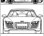 Coloriage Audi cabriolet