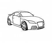 Coloriage Audi couleur