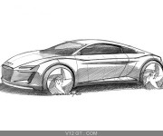 Coloriage Audi de Sport R10