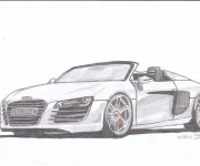 Coloriage Audi décapotable