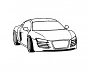 Coloriage Audi facile