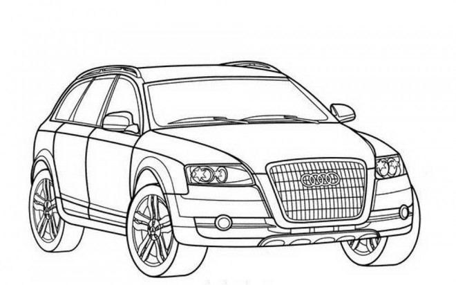 Coloriage et dessins gratuits Audi Q7 à imprimer