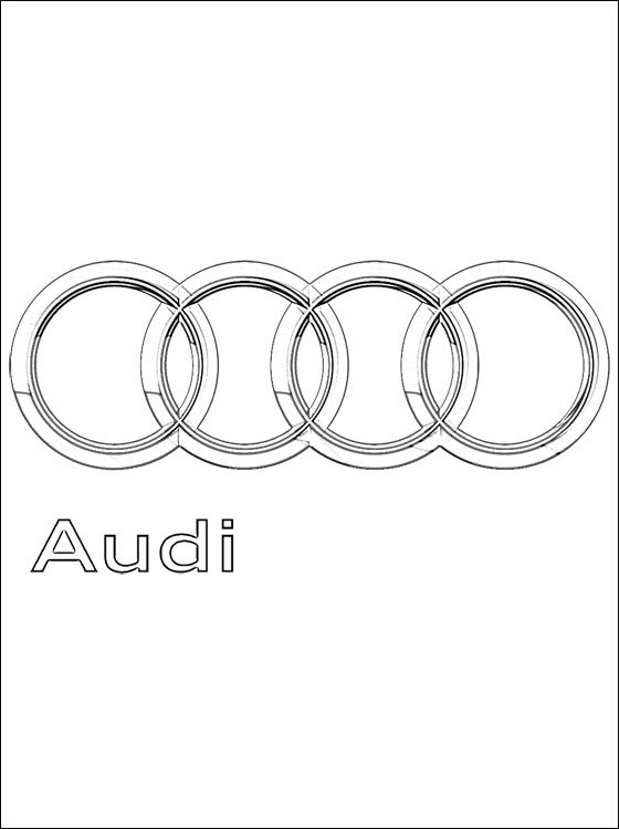 Coloriage Logo Audi Dessin Gratuit à Imprimer