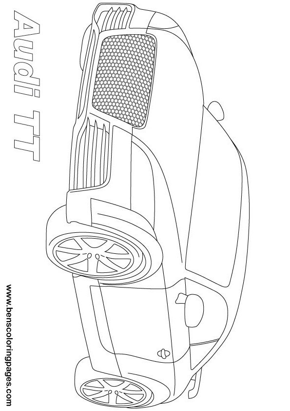 Coloriage et dessins gratuits Modèle Audi TT à imprimer