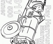 Coloriage Auto de course ancien