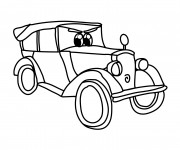 Coloriage Auto de course classique personnalis&eacute;