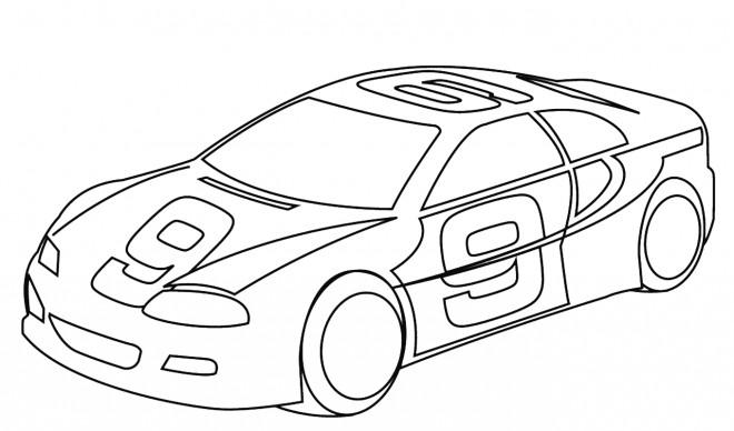 Dessin voiture de course - Comment dessiner une voiture de course  FACILEMENT pour ENFANTS 