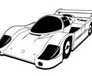 Coloriage Auto de course Maserati
