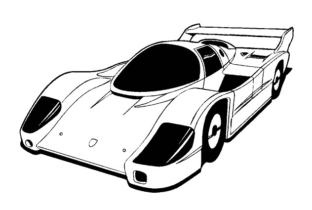 Coloriage Voiture De Cours