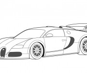 Coloriage et dessins gratuit Auto de course Maybach à imprimer