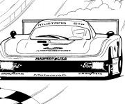 Coloriage Auto de course Nascar