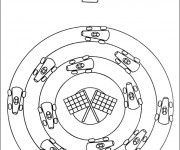 Coloriage Auto de course pour enfants
