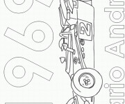 Coloriage Auto de course tout puissant