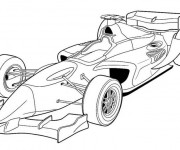 Coloriage et dessins gratuit Automobile de Course Formule à imprimer