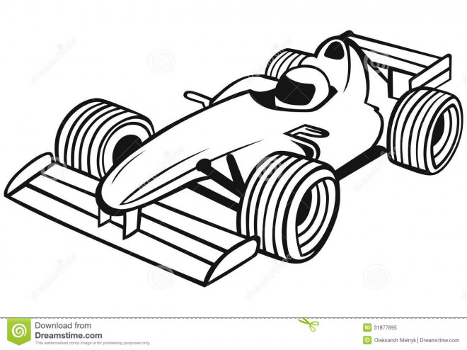 Coloriage et dessins gratuits Course Formule 1 à imprimer