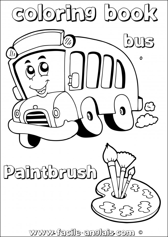 Coloriage Autobus magique dessin gratuit à imprimer