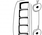Coloriage Un Autobus qui roule